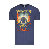 Vintage Denim Megadeath World Order Vintage Tee - linhVisuals