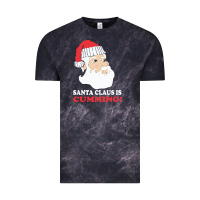 Cloud Black santa claus is cumming dirty humor Vintage Tee - linhVisuals