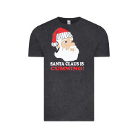 Vintage Black santa claus is cumming dirty humor Vintage Tee - linhVisuals