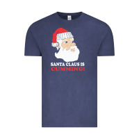 Vintage Denim santa claus is cumming dirty humor Vintage Tee - linhVisuals