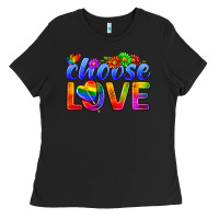 Black Pride LGBTQ+ Choose Love Ladies Tee - BundleAndBundleShop