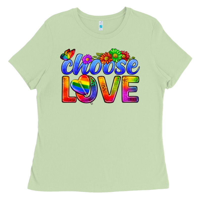 Pride Lgbtq+ Choose Love Ladies Tee by BundleAndBundleShop | Teevron