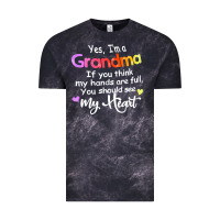 Cloud Black grandma t  shirt yes i'm grandma if you think my hands are full t  shi Vintage Tee - linhVisuals