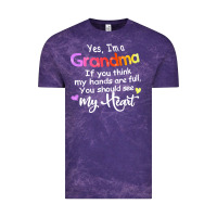 Cloud Purple grandma t  shirt yes i'm grandma if you think my hands are full t  shi Vintage Tee - linhVisuals