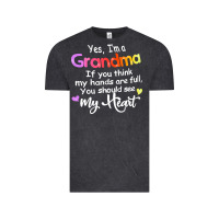 Vintage Black grandma t  shirt yes i'm grandma if you think my hands are full t  shi Vintage Tee - linhVisuals