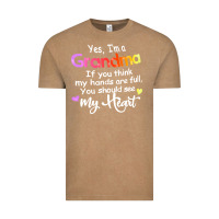 Vintage Coffee grandma t  shirt yes i'm grandma if you think my hands are full t  shi Vintage Tee - linhVisuals