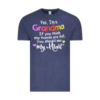 Vintage Denim grandma t  shirt yes i'm grandma if you think my hands are full t  shi Vintage Tee - linhVisuals