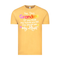 Vintage Mustard grandma t  shirt yes i'm grandma if you think my hands are full t  shi Vintage Tee - linhVisuals