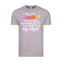 Vintage Zinc grandma t  shirt yes i'm grandma if you think my hands are full t  shi Vintage Tee - linhVisuals