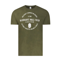 Vintage Olive hadrians wall path england wales hikes tank top Vintage Tee - linhVisuals