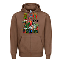 Chestnut Rex The Halls Zipper Hoodie - FaDigitalArtStudio