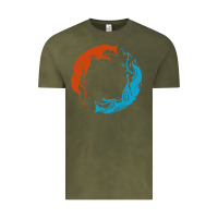Vintage Olive spirit of the north Vintage Tee - linhVisuals