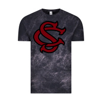 Cloud Black usc baseball Vintage Tee - linhVisuals