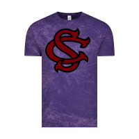 Cloud Purple usc baseball Vintage Tee - linhVisuals