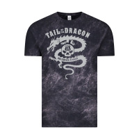 Cloud Black tail of the dragon Vintage Tee - linhVisuals