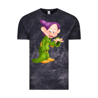Cloud Black dopey Vintage Tee - linhVisuals