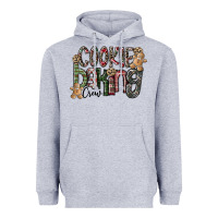 Heather Grey Cookie Baking Crew Heavyweight Hoodie - CowhideDigitalArt