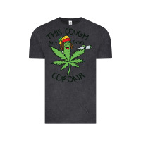 Vintage Black Funny Weed Leaf Vintage Tee - linhVisuals