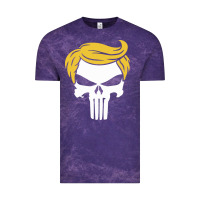 Cloud Purple trump skull Vintage Tee - linhVisuals