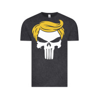 Vintage Black trump skull Vintage Tee - linhVisuals