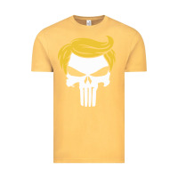 Vintage Mustard trump skull Vintage Tee - linhVisuals