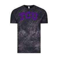 Cloud Black Texas Christian University Vintage Tee - linhVisuals