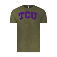 Vintage Olive Texas Christian University Vintage Tee - linhVisuals