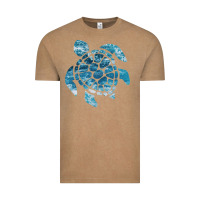 Vintage Coffee ocean sea turtle Vintage Tee - linhVisuals