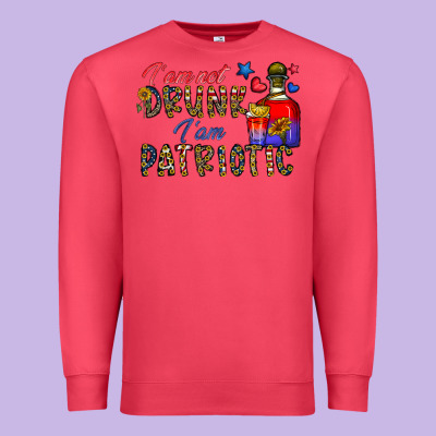 I'm Drunk I'm Patrıtoc Premium Sweatshirt Designed By Cowhidedigitalart