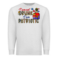 Oatmeal Heather i'm drunk i'm patrıtoc Premium Sweatshirt - CowhideDigitalArt