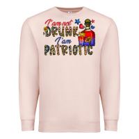 Pale Pink i'm drunk i'm patrıtoc Premium Sweatshirt - CowhideDigitalArt