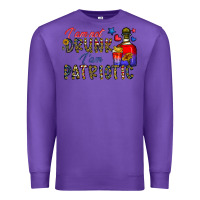 Purple i'm drunk i'm patrıtoc Premium Sweatshirt - CowhideDigitalArt