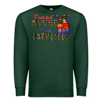 Sports Green i'm drunk i'm patrıtoc Premium Sweatshirt - CowhideDigitalArt