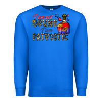 True Royal i'm drunk i'm patrıtoc Premium Sweatshirt - CowhideDigitalArt