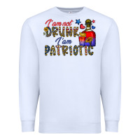 White i'm drunk i'm patrıtoc Premium Sweatshirt - CowhideDigitalArt
