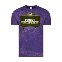 Cloud Purple front toward enemy distressed claymore mine military Vintage Tee - linhVisuals