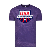 Cloud Purple swimming team Vintage Tee - linhVisuals