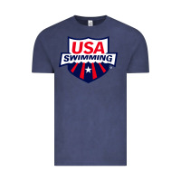 Vintage Denim swimming team Vintage Tee - linhVisuals