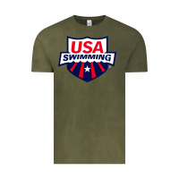 Vintage Olive swimming team Vintage Tee - linhVisuals