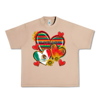 Burro Mexican Hearts Urban Heavy Tee - texasbilliewilder