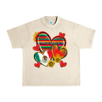 Sandshell Mexican Hearts Urban Heavy Tee - texasbilliewilder