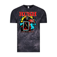 Cloud Black RUSH MUSIC Vintage Tee - linhVisuals
