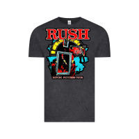 Vintage Black RUSH MUSIC Vintage Tee - linhVisuals