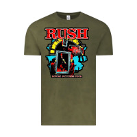 Vintage Olive RUSH MUSIC Vintage Tee - linhVisuals