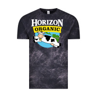 Cloud Black horizon organic milk Vintage Tee - linhVisuals