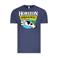 Vintage Denim horizon organic milk Vintage Tee - linhVisuals