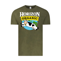 Vintage Olive horizon organic milk Vintage Tee - linhVisuals