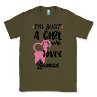 Army Green Just A Girl Who Loves Llamas I Love Llamas Classic Tee - Bettercallsaul