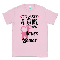 Bubblegum Pink Just A Girl Who Loves Llamas I Love Llamas Classic Tee - Bettercallsaul