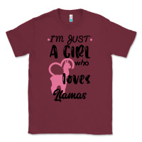Burgundy Just A Girl Who Loves Llamas I Love Llamas Classic Tee - Bettercallsaul